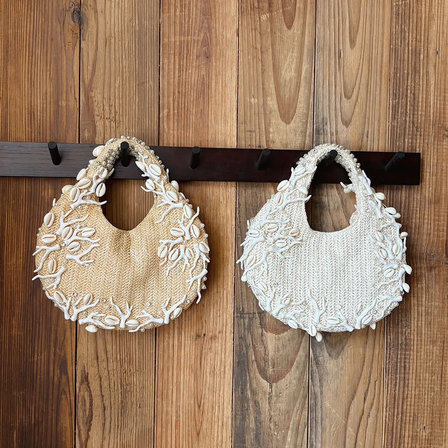 Fringed Round-Handle Handbag