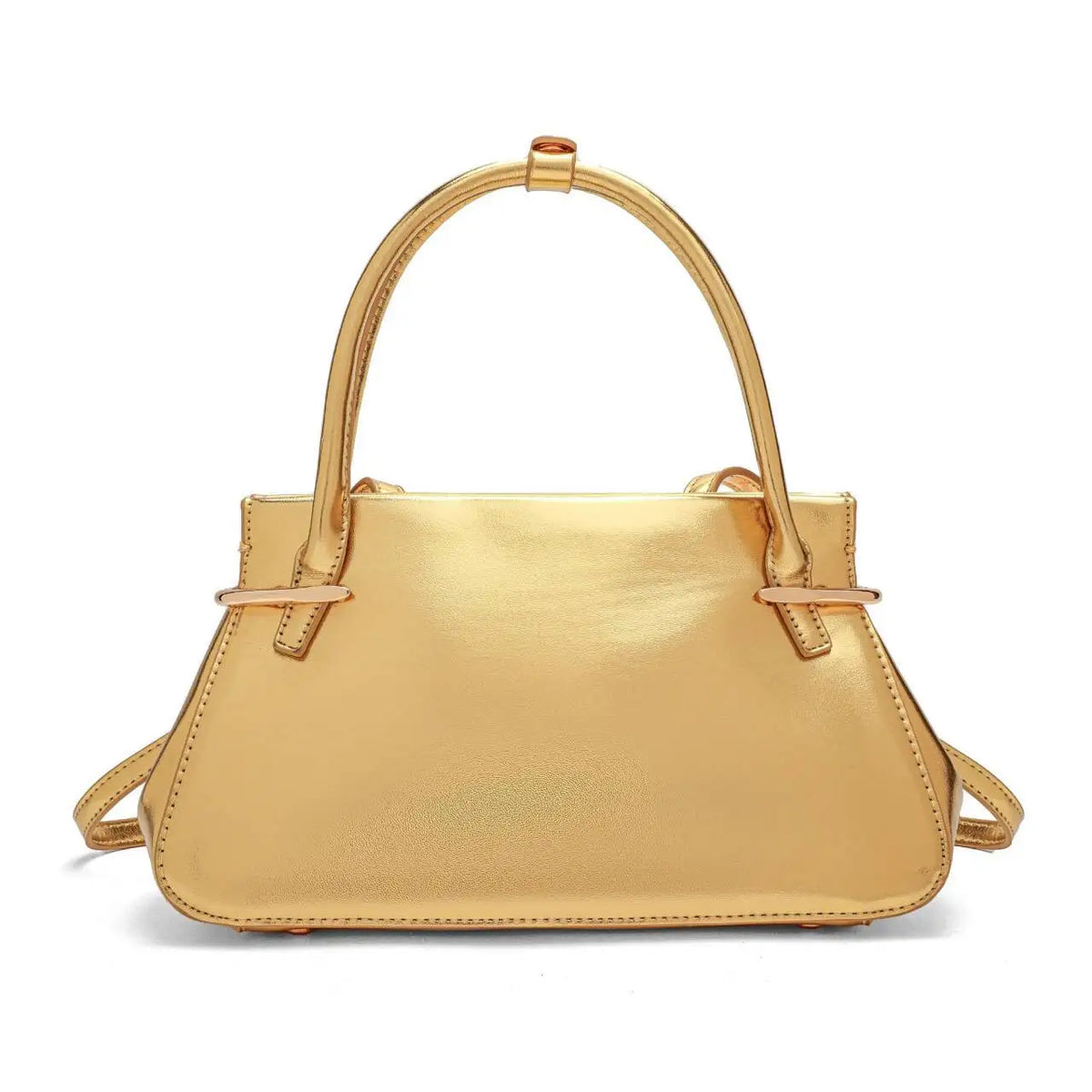 Structured Trapeze Top-Handle Bag