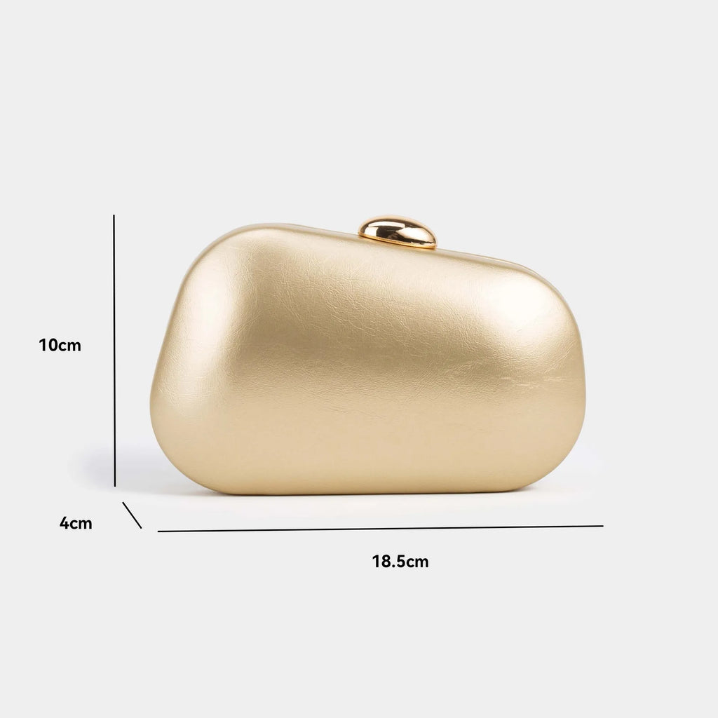 Rounded Box Clutch Bag