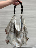 Printed Scarf Shoulder Bag