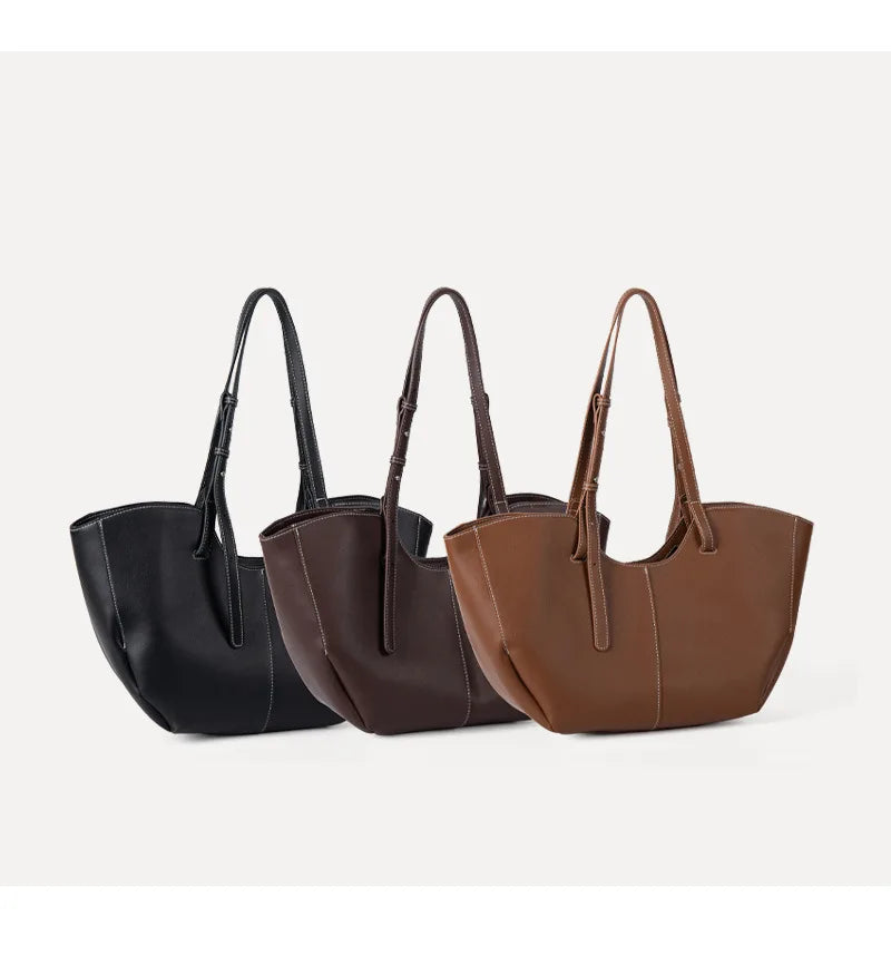 Curved Shoulder Tote Bag