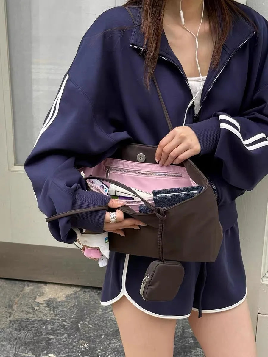 Multi-Pocket Shoulder Bag