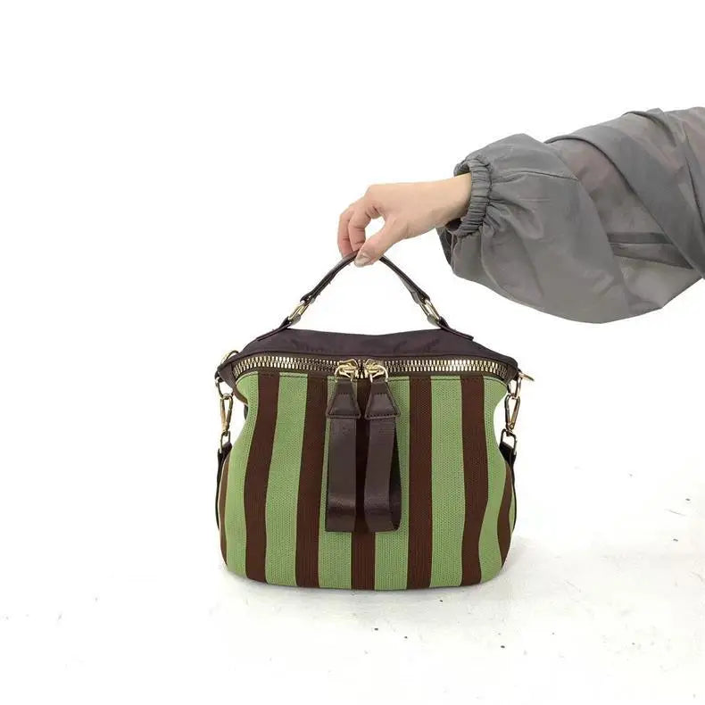 Striped Bowling Bag