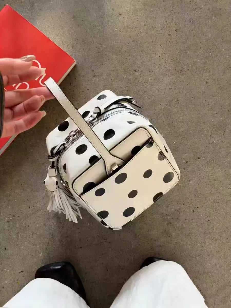 Polka-Dot Bowling Bag