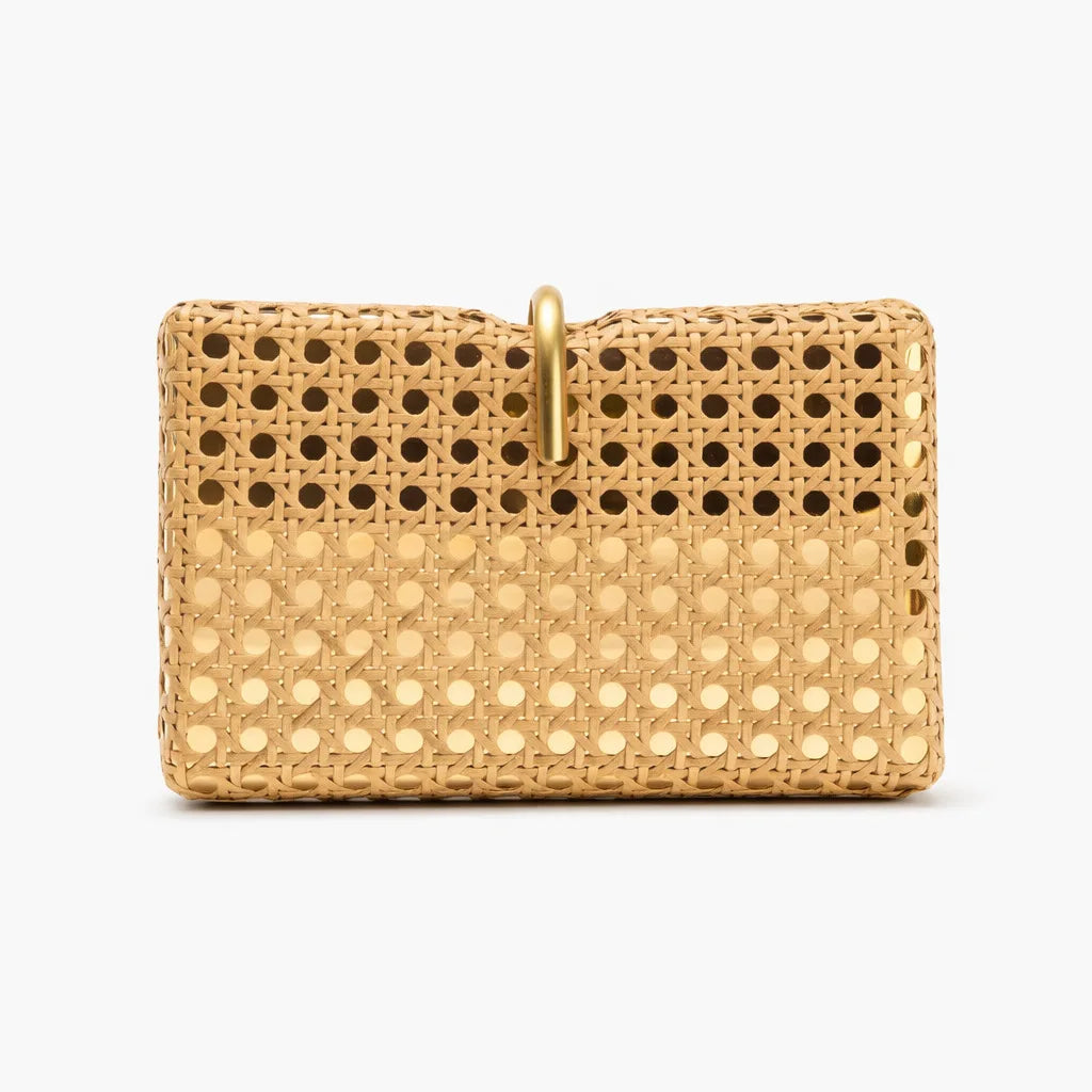 Open-Weave Box Clutch Bag