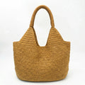Rounded Woven Hobo Bag