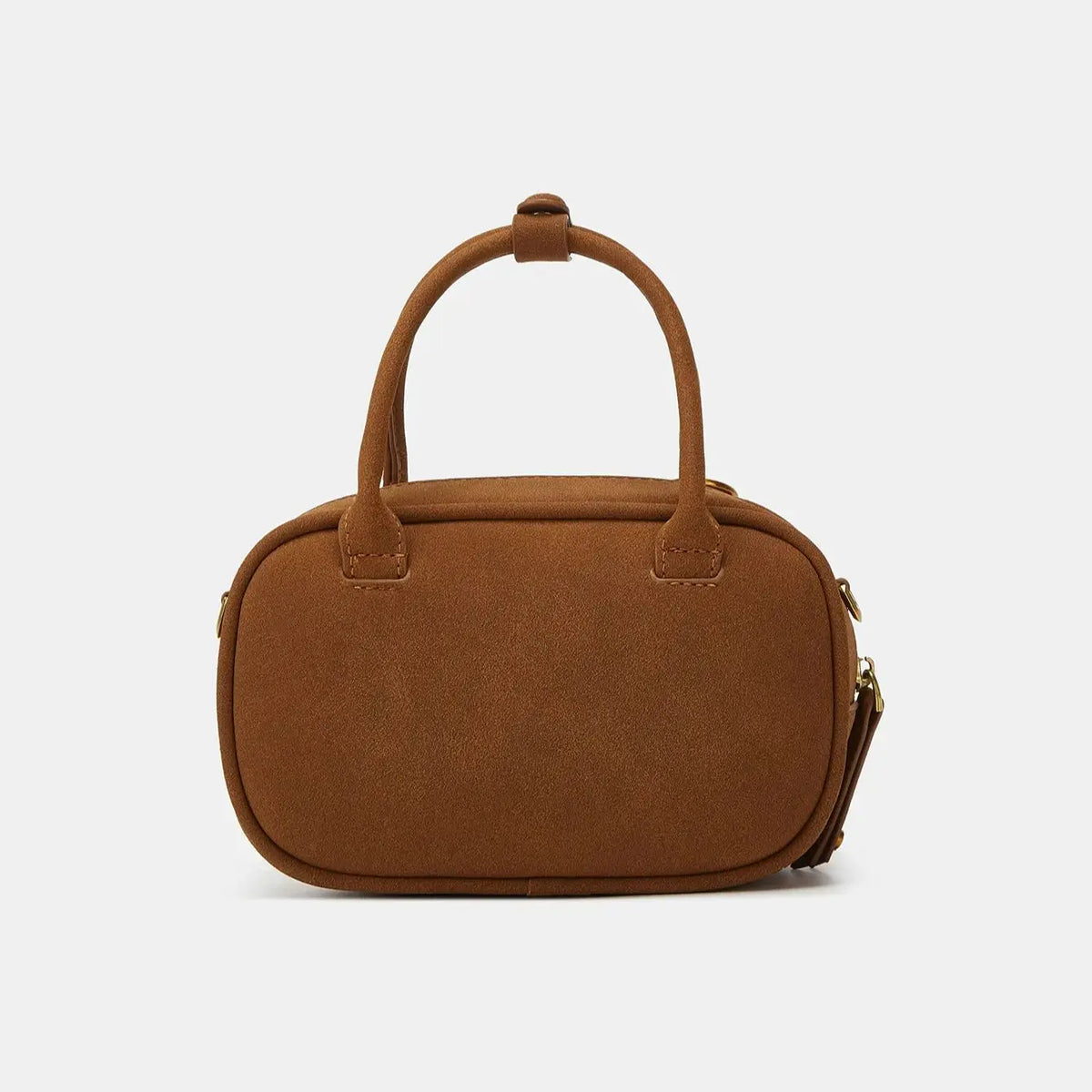 Rounded Top-Handle Crossbody Bag