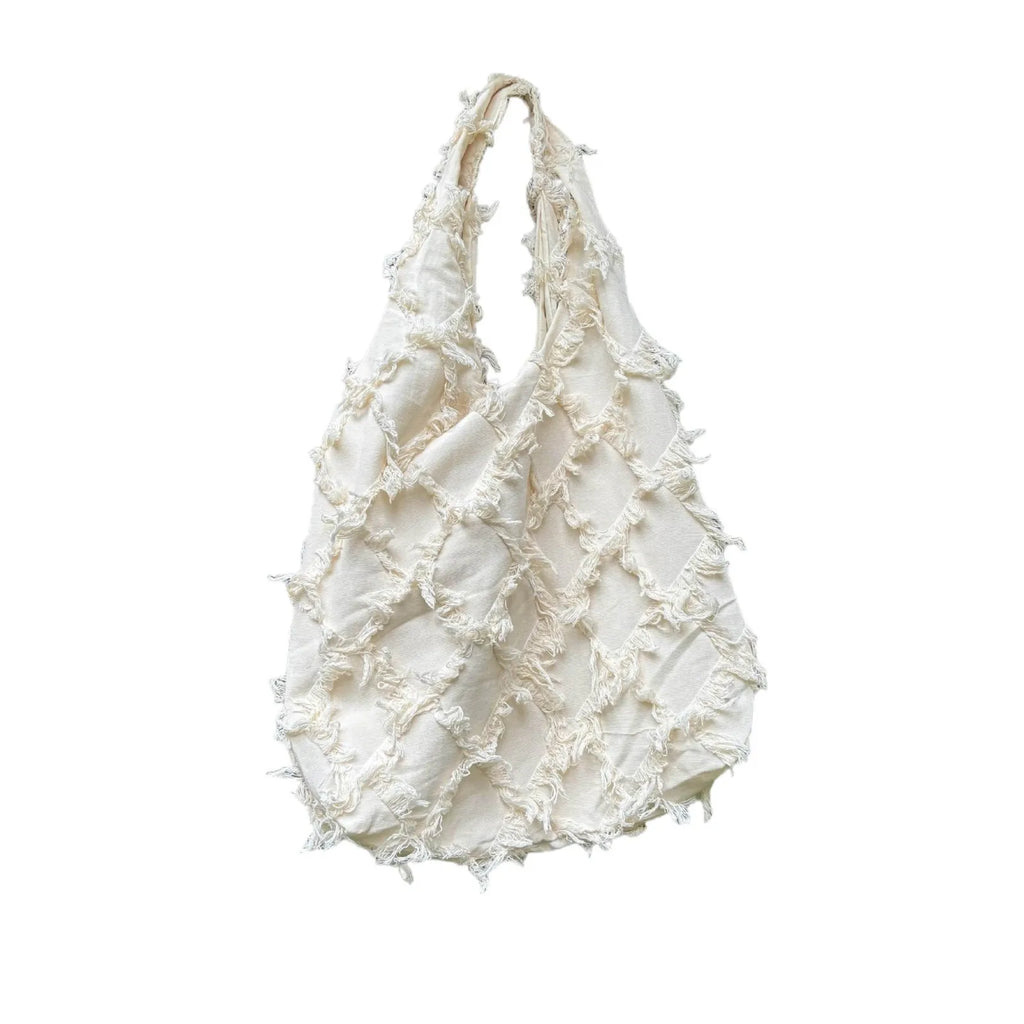 Fringed Diamond Shoulder Bag