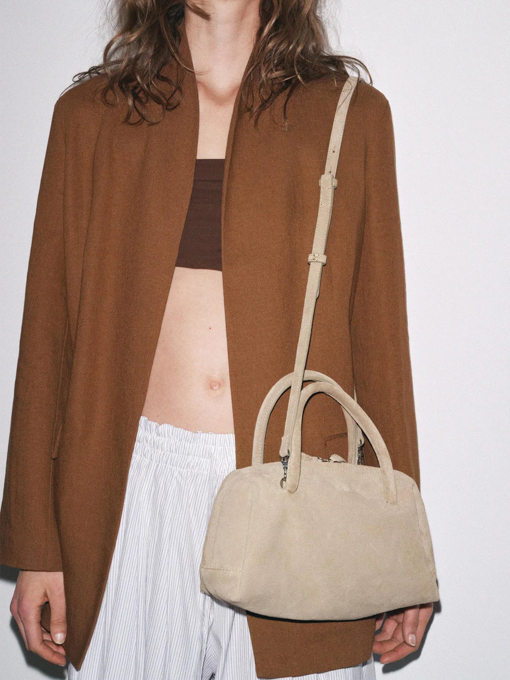 Rounded Boston Handbag