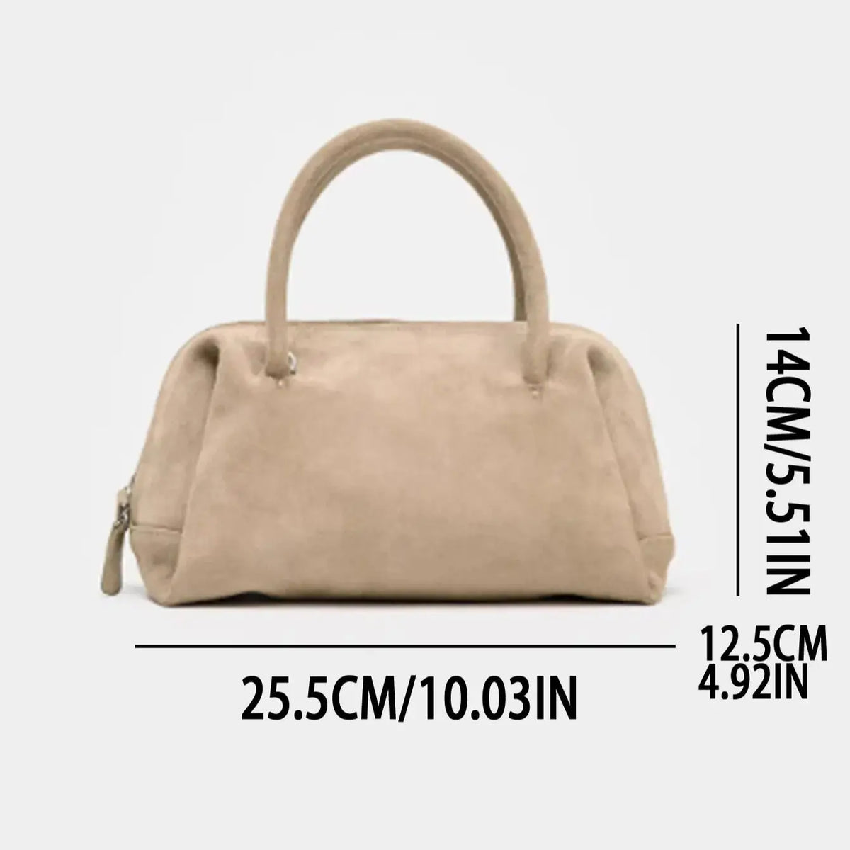 Rounded Boston Handbag