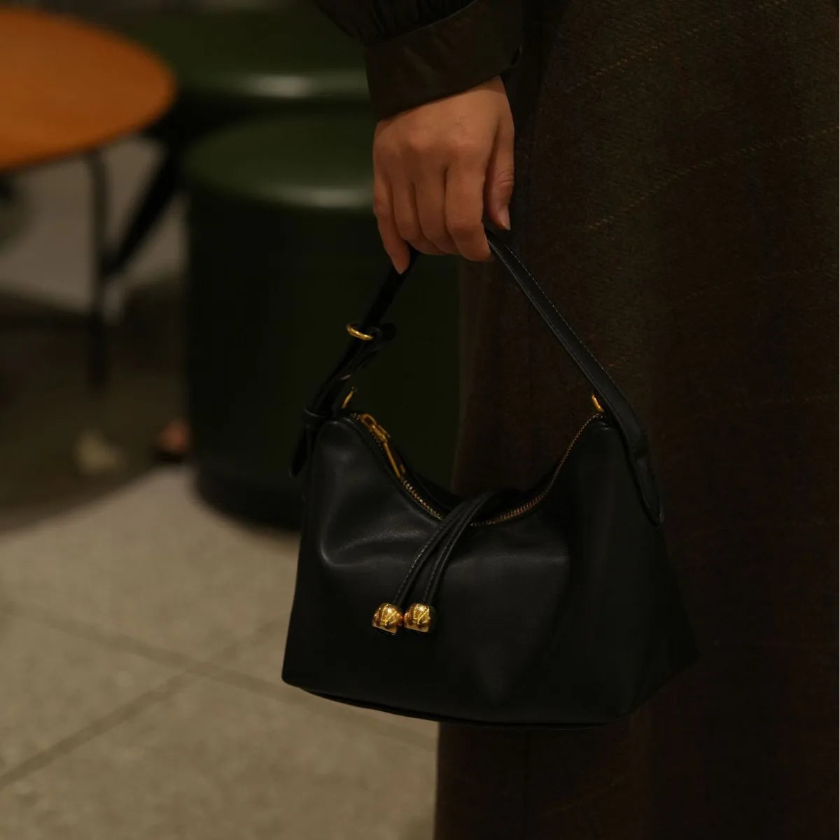 Crescent Tassel Shoulder Bag