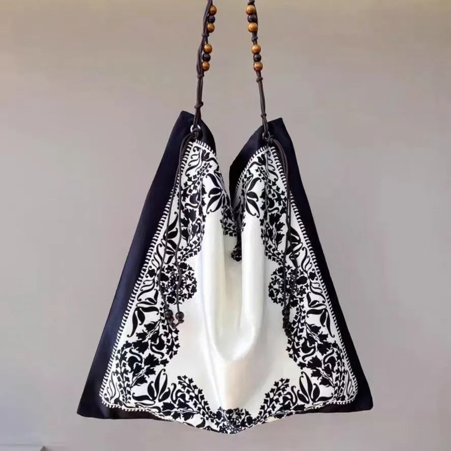 Printed Slouchy Shoulder Bag